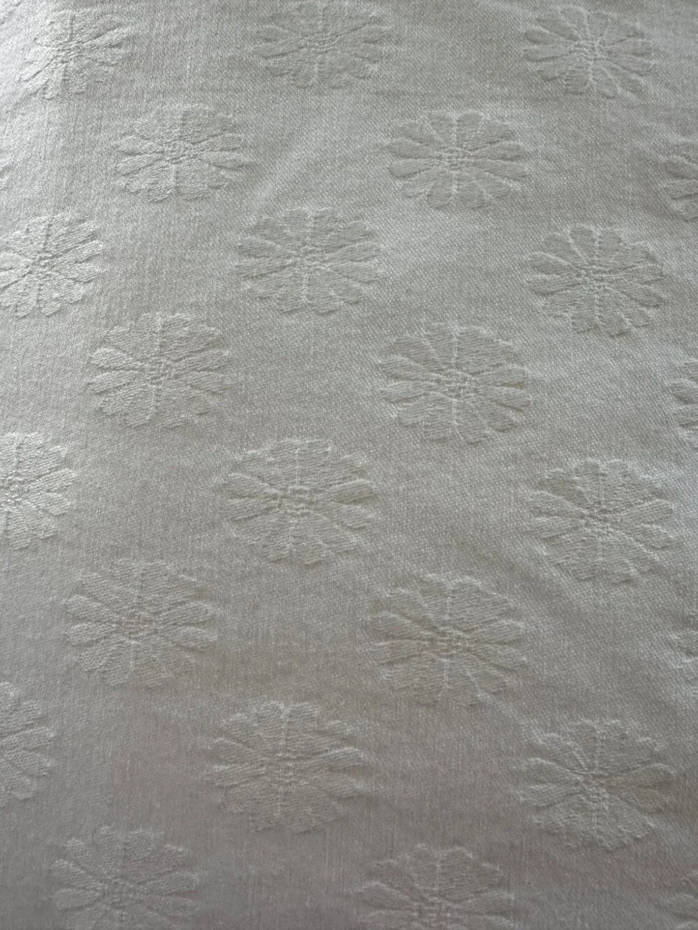 William Sonoma Cream Colored Rectangular Tablecloth
